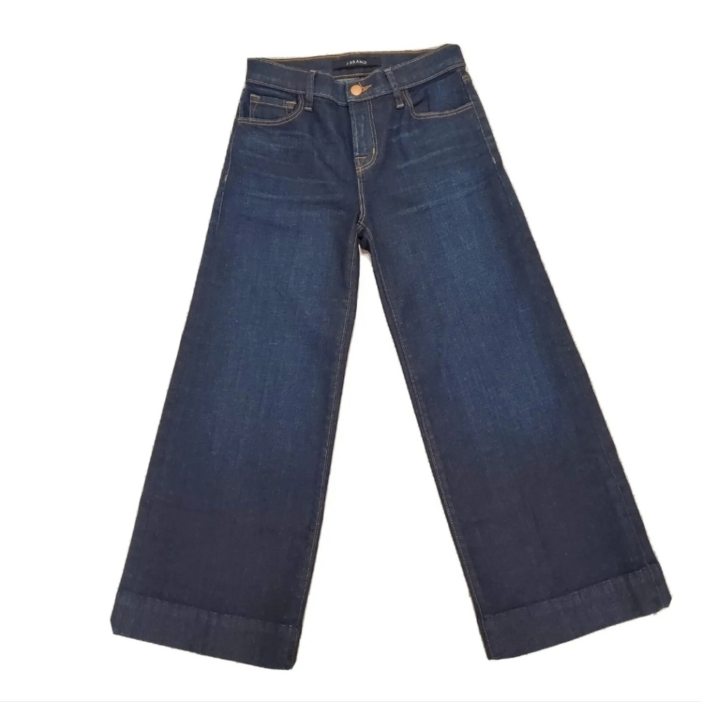 NEW J Brand Joan Cropped Wide Leg Jeans
